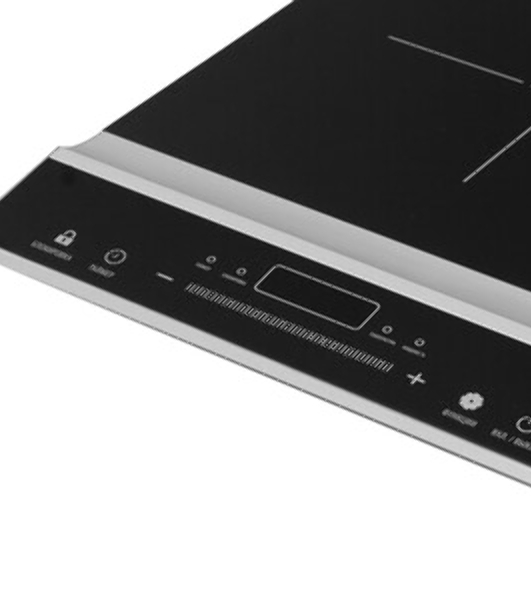 Плитка электрическая индукционного типа с двумя конфорками Endever Skyline IP-66, черный, мощность 1800 Вт+1300 Вт, диаметр посуды 12-26 см, 2 шт/уп