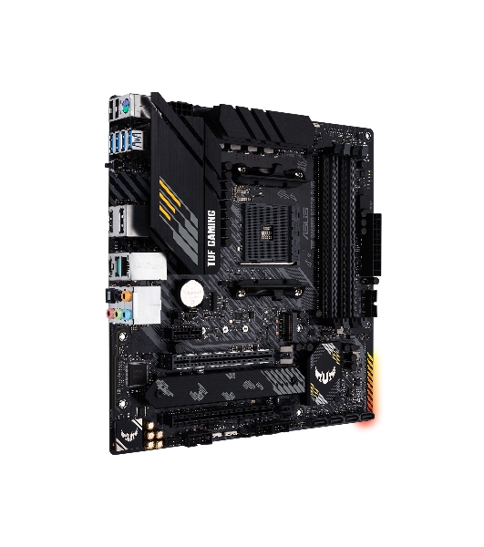 Материнская плата ASUS TUF GAMING B550M-PLUS, AM4, AMD B550, 4xDDR4, 4xSATA, 2xM.2, 1xPCIe 4.0 x16, 1xPCIe 3.0 x16, 1xPCIe x1, 1xHDMI, 1xDP, 1x 2.5Gb LAN, 4xUSB-A 3.2 Gen 1, 1xUSB-A 3.2 Gen 2, 2xUSB-A 2.0, 1xUSB-C 3.2 Gen 2, 5x3.5 мм, 7.1, mATX