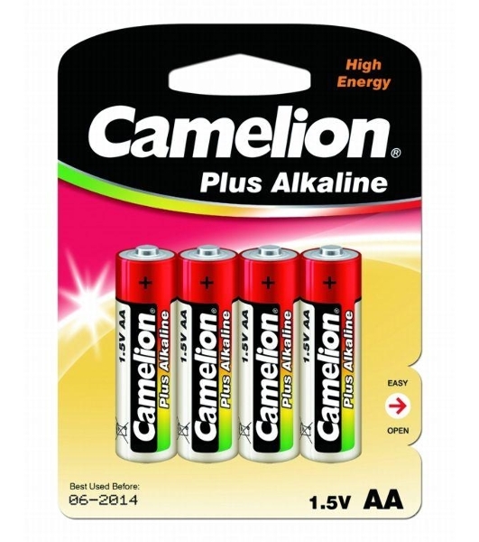 Элемент питания алкалиновый Camelion LR LR6 BL-4 (блист.4шт) 1.5 В