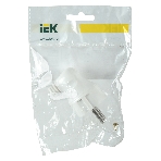 Вилка IEK EVP11-16-01-K01 ВПу11-01-Ст разборная угловая с з/к 16А белая, фото2