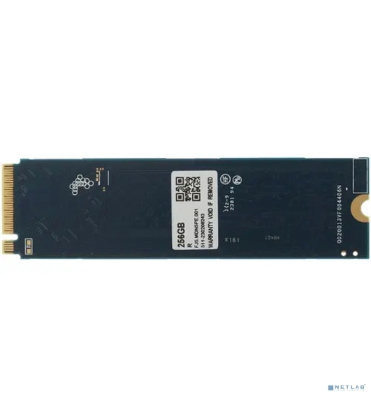 Накопитель SSD Apacer AS2280P4, 256Gb, M.2 2280, PCIe 3.0 x4, NVMe, R/W 2100/1300