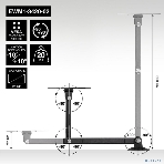 Крепление настенное ExeGate EWM1-3420-02 (кронштейн для одного монитора 13'-34', VESA 75x75, 100x100, макс. нагрузка 20 кг, наклон -10°/+10°, поворот -90°/+90°, вращение 360°, расстояние до стены 40-350мм, черный), фото11