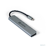 USB-концентратор ExeGate EX293983RUS DUB-21C/PD/CR/H (кабель-адаптер USB Type-C --> 2xUSB3.0 + Card Reader + PD 100W + HDMI 4K@60Hz, Plug&Play, серый), фото10