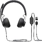 Гарнитура Logitech Zone Wired Teams графит, проводная, USB, фото22