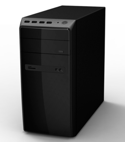 Компьютерный корпус InWin POWERMAN ES726BK USB 3.0 (Mini Tower, mATX, 450W PM-450ATX, USBx2, USB 3.0x2 + Audio, черный)