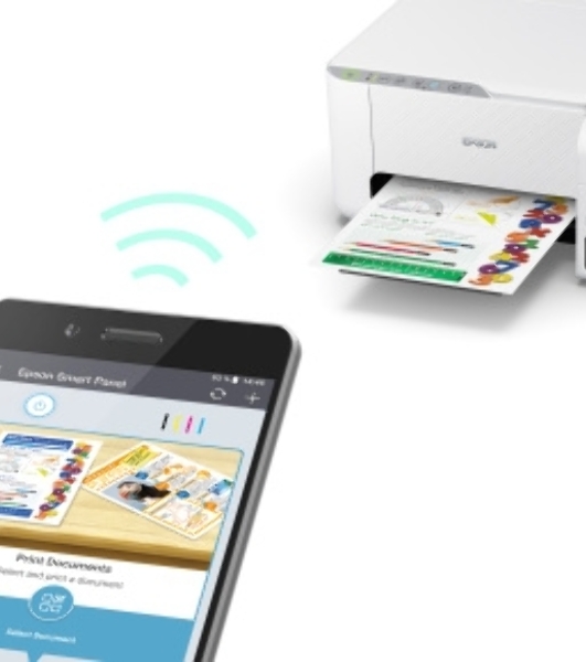 МФУ струйное Epson L3256 (C11CJ67407/C11CJ67414/C11CJ67421/C11CJ67519/C11CJ67504/C11CJ67524/C11CJ67516), A4 цветное, печ. до 10 стр/мин. (ч/б) до 5 стр/мин. (цвет), 1440 x 5760 dpi (печать) 1200x2400dpi (скан.), USB, Wi-Fi