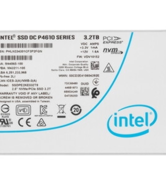 Накопитель SSD Intel DC P4610 Series, 3200Gb, PCIe, U.2, NVMe, R/W 3200/3050