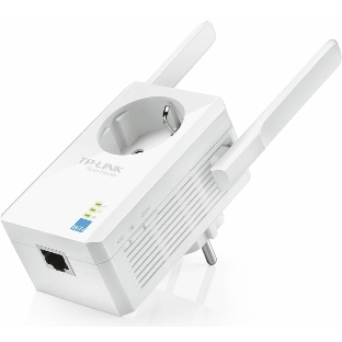Сетевой адаптер TP-Link SOHO TL-WA860RE 300Mbps Wireless N Wall Plugged Range Extender with AC Passthrough, QCA(Atheros), 2T2R, 2.4GHz, 802.11b/g/n, 1 10/100Mbps LAN port, Range Extender button, Range Extender mode, suppo поставляется без кабеля RJ-45