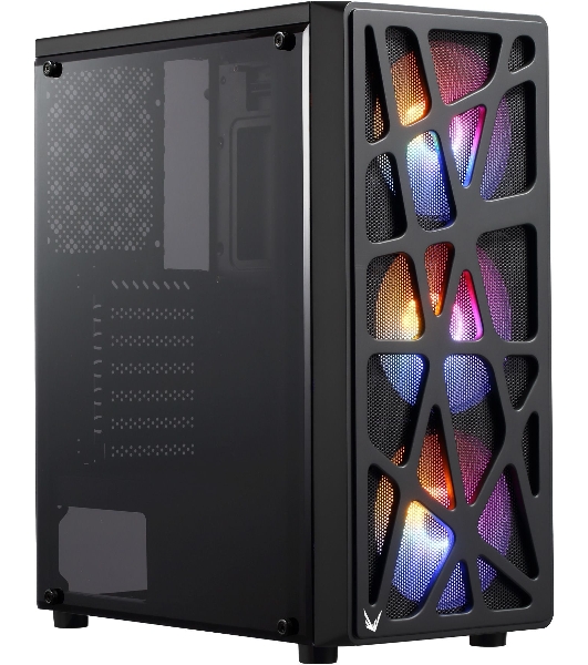 Компьютерный корпус Aerocool/Formula MANA черный без БП ATX 6x120мм 2xUSB 2.0 1xUSB 3.0 audio bott PSU