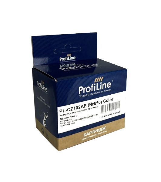 Картридж ProfiLine PL-CZ102AE №650 для принтеров HP DeskJet IA 2515/2516 Color водн