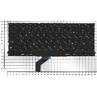 Клавиатура для ноутбука MacBook Pro A1425 плоский enter