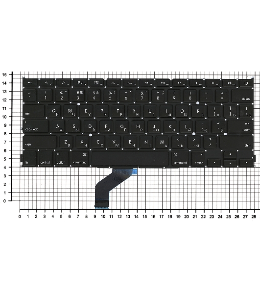 Клавиатура для ноутбука MacBook Pro A1425 плоский enter