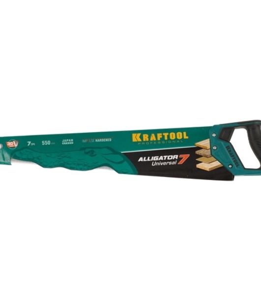Ножовка для гипса KRAFTOOL Alligator GIPS 7', 550 мм, 7 TPI специальный зуб