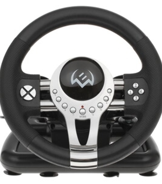 Руль SVEN GC-W700 (педали, вибро, скоба, лепестки, АКПП, D-pad, 12 кл, резин. вставки, PC/Xinput)