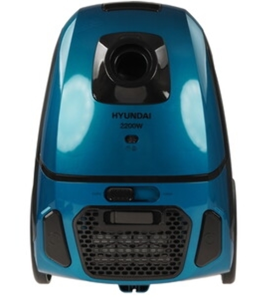 Пылесос Hyundai HYV-B4990 бирюзовый/черный, 400/2220 Вт, уборка сухая, пылесборник мешок, 2.5 л (в компл.:1мешок)