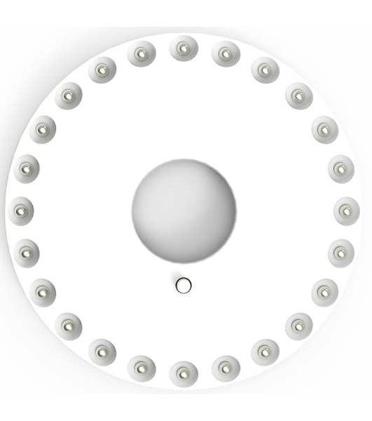 Фонарь кемпинговый модель Gauss GFL003 24LED 300lm 3xAA белый магнит и карабин LED 1/12/72