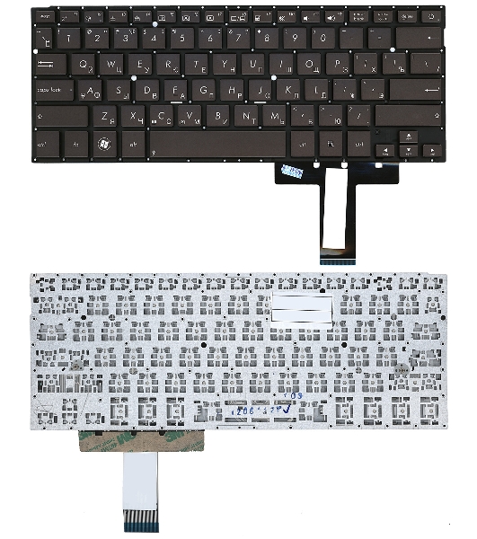 Клавиатура для ноутбука Asus UX31 UX31A UX32 UX32V UX32A черная с подсветкой