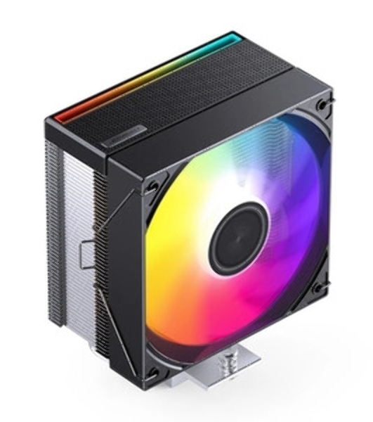 Кулер для процессора CPU Cooler JONSBO CA40 ARGB (225W, 4-pin PWM, 157mm, Al/Cu, 4x6mm, ARGB, 1x120mm, 69.61CFM, 32.6dBA, 1800RPM, S: 1851/1700/1200/115X, AM4/AM5 Black)