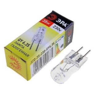 Лампа галогенная ЭРА GY6.35-JCD-35W-230V(100/1000/35000)