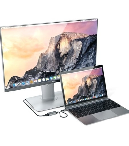 Адаптер Satechi Type-C to HDMI 4K 60HZ. Поддержка 4K/60Hz. Материал корпуса алюминий. Цвет серый космос.