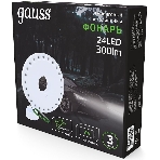 Фонарь кемпинговый модель Gauss GFL003 24LED 300lm 3xAA белый магнит и карабин LED 1/12/72, фото3