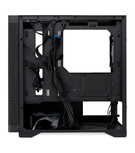Компьютерный корпус без блока питания HSPD M320, Mesh Mini-tower, черный, slide TG, 0.45 SPCC, 2x140мм ARGb+1x120мм ARGb mATX, mITX 160/340/184мм 2x2.5', 2x3.5', 4xPCI 2xUSB-A 3.0, 1xUSB-A 1.0 390x200x385мм