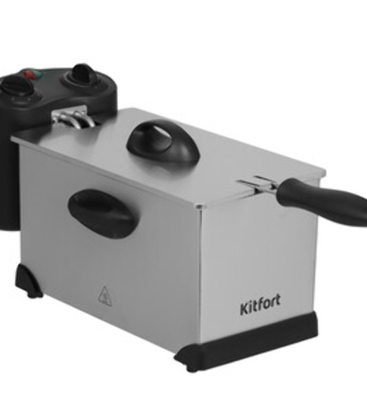 Фритюрница Kitfort КТ-4052 2000Вт серебристый/черный