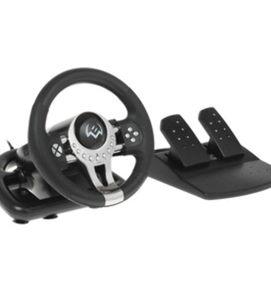Руль SVEN GC-W700 (педали, вибро, скоба, лепестки, АКПП, D-pad, 12 кл, резин. вставки, PC/Xinput)