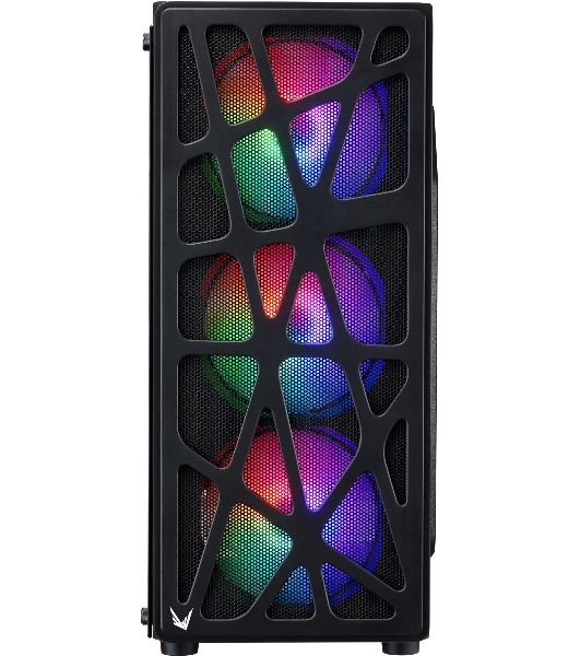 Компьютерный корпус Aerocool/Formula MANA черный без БП ATX 6x120мм 2xUSB 2.0 1xUSB 3.0 audio bott PSU