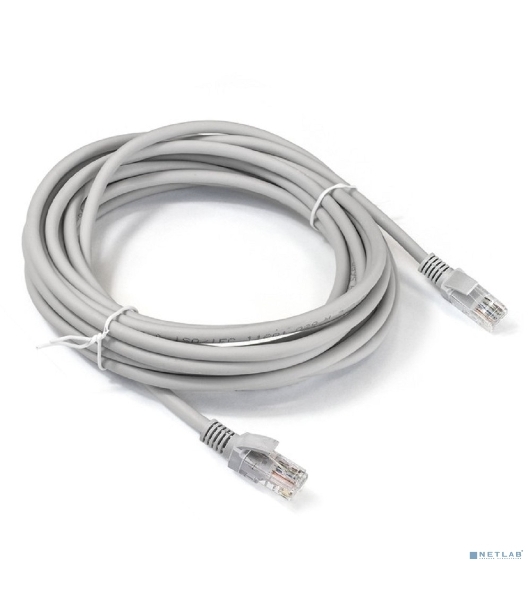 Патч-корд LSZH ExeGate EX290421RUS UTP-RJ45-RJ45-5e-7M-LSZH-GY, UTP, cat.5e, 7м, серый