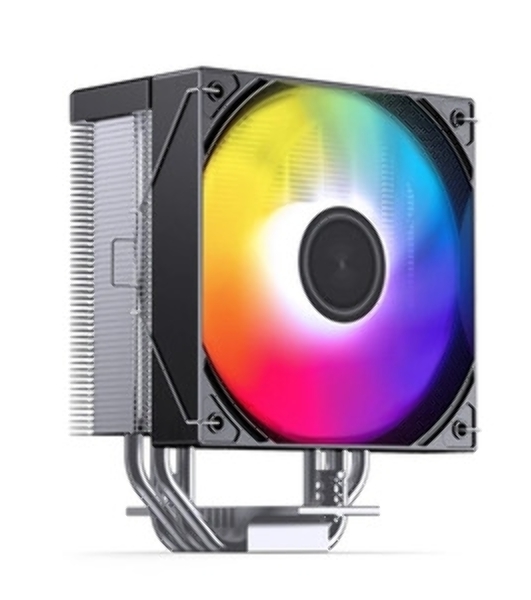 Кулер для процессора CPU Cooler JONSBO CA40 ARGB (225W, 4-pin PWM, 157mm, Al/Cu, 4x6mm, ARGB, 1x120mm, 69.61CFM, 32.6dBA, 1800RPM, S: 1851/1700/1200/115X, AM4/AM5 Black)
