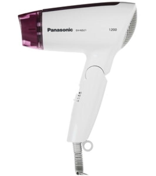 Фен Panasonic EH-ND21-P615 белый/розовый, 1200 Вт, компактный