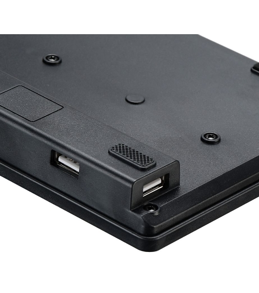 Клавиатура проводная Oklick 520M2U, USB, черный