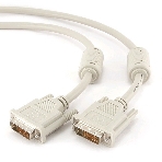 Кабель DVI-D dual link Gembird, 3.0м, 25M/25M, экран, феррит.кольца, пакет, фото4