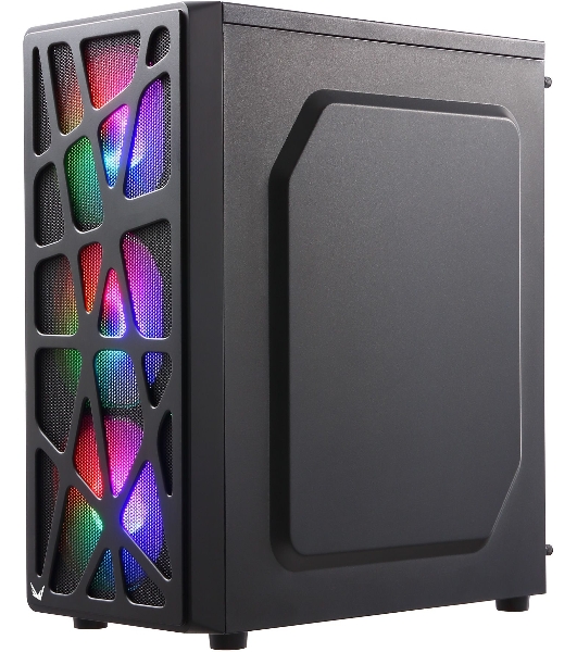Компьютерный корпус Aerocool/Formula MANA черный без БП ATX 6x120мм 2xUSB 2.0 1xUSB 3.0 audio bott PSU