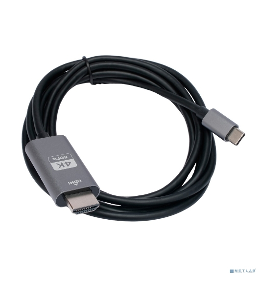 Кабель-переходник Cablexpert CCB-A-CM-HDMI-1.8M с Type-C на HDMI v2.0, Mobile, 1.8м, черный, корбка