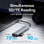 USB-концентратор Vention TGVHB, USB Type-C, HDMI/Ethernet/USB-A/USB-C/TF/mini-jack/microSD/microSDHC/microSDXC, USB Type-C, фото6