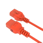 Кабель питания Filum FL-PC-C19F/C20F-C-0.5-OR 3x1.5 С19 - C20 с фиксацией, 220/250В, 16А, оранжевый, 0.5м (1111327), фото3