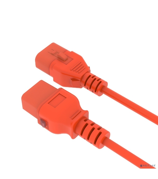Кабель питания Filum FL-PC-C19F/C20F-C-0.5-OR 3x1.5 С19 - C20 с фиксацией, 220/250В, 16А, оранжевый, 0.5м (1111327)