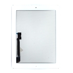 Сенсорное стекло (тачскрин) для iPad, 3 белое с кнопкой, фото3