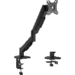 Кронштейн для мониторов Cactus CS-VM-MG-80-BK черный/белый 17'-32' макс.9кг настольный поворот и наклон, фото 1