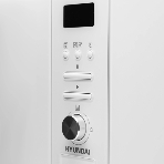 Микроволновая печь встраиваемая Hyundai HBW 2030S WG белый, 20 л, 800 Вт, переключатели - поворотный механизм, фото11