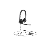 Гарнитура Logitech USB Headset H570e Stereo чёрный, проводная, USB, фото15
