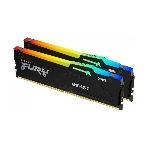 Оперативная память Kingston Fury Beast, DDR5, 32Gb (2x16Gb), 5600MHz, CL40, DIMM, с радиаторами, RGB, черный, фото 1
