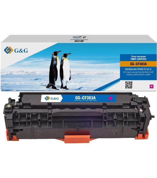 Картридж лазерный G&G GG-CF383A пурпурный (2700 стр.) для HP LJ Pro M476dn/M476nw/M476dw