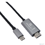 Кабель-переходник Cablexpert CCB-A-CM-HDMI-1.8M с Type-C на HDMI v2.0, Mobile, 1.8м, черный, корбка, фото3