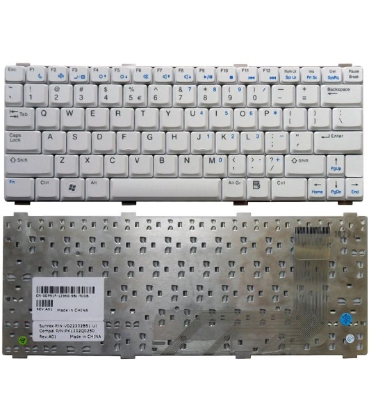 Клавиатура для ноутбука Dell Vostro 1200 V1200 белый