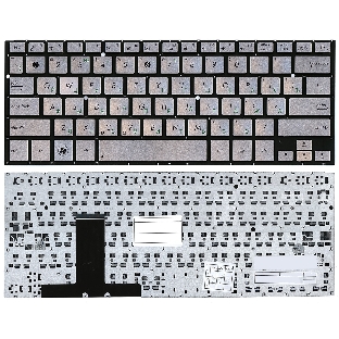 Клавиатура для ноутбука Asus UX31E серебристая