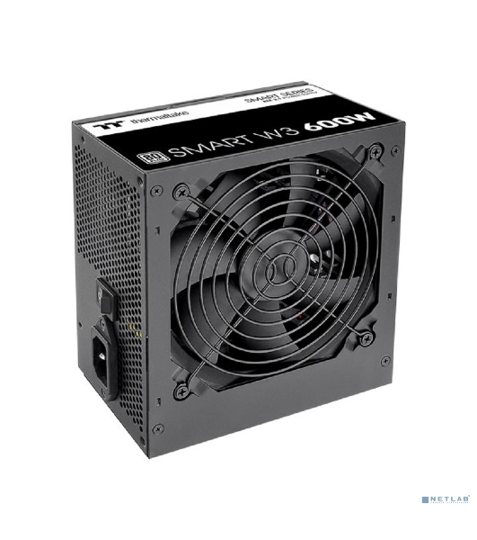 Блок питания Thermaltake Smart W3 600W, ATX 3.1, APFC, 12cm Fan, 80 PLUS, Retail