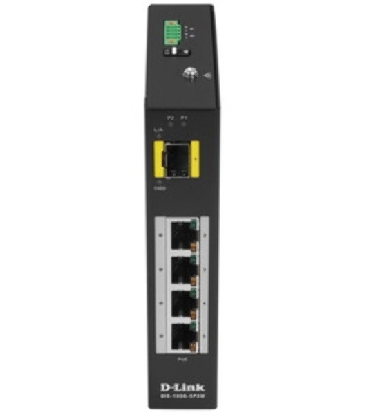Коммутатор D-Link DIS-100G-5PSW/A1A, 4×1 Гбит/с + 1×1 Гбит/с SFP, неуправляемый